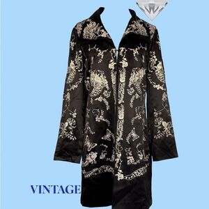 The Black & White Silk Coat